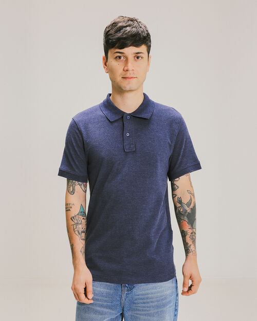 Polo Azul Fit Slim